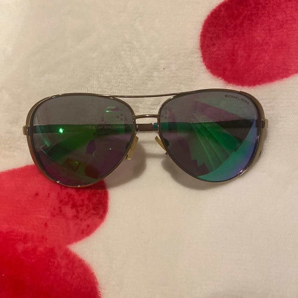Michael Kors Sunglasses Green Aviators